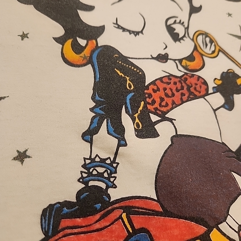 Betty Boop Biker Babe Motorcycle T-Shirt - Picture 12 of 13